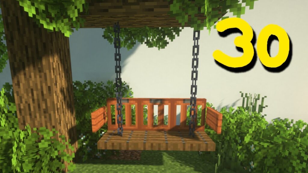 Vidéo minecraft outdoor decorations