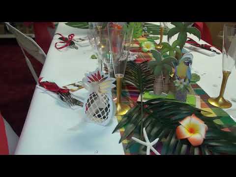 Vidéo decoration antillaise pour table