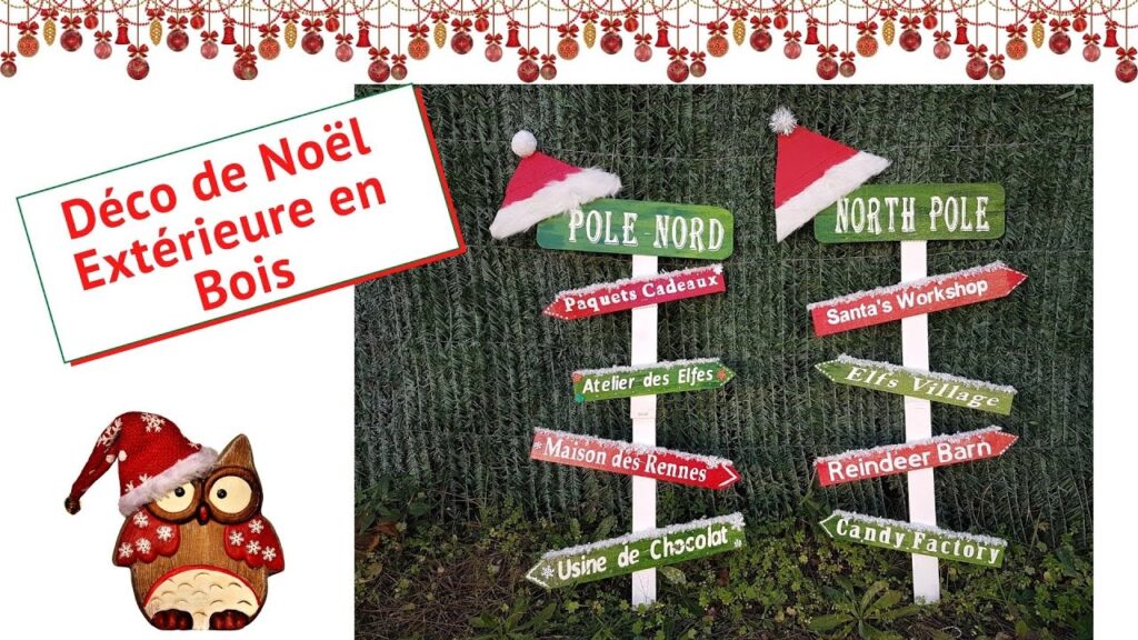 Vidéo pere noel decoration exterieur