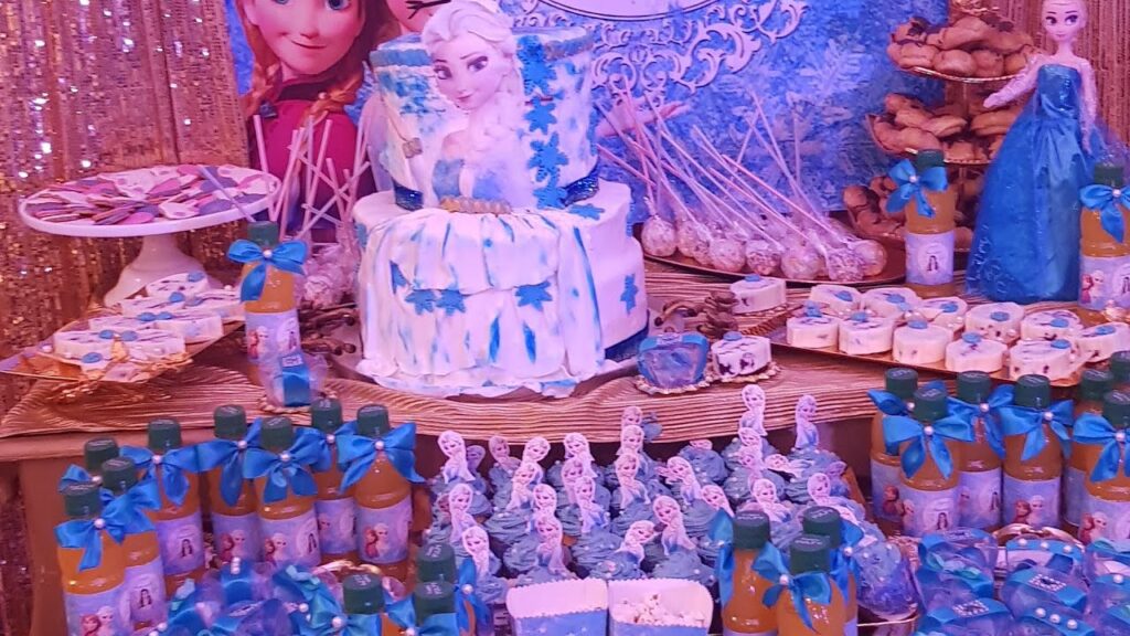 Vidéo kit decoration reine des neiges anniversaire