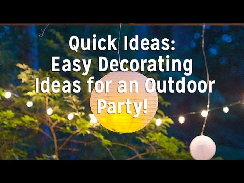 Vidéo outdoor party decorations