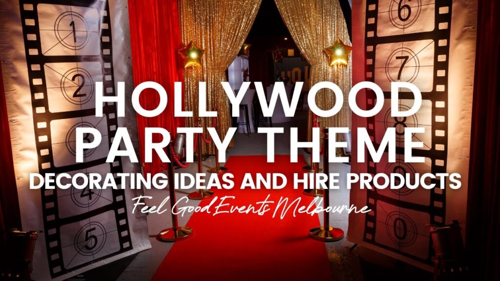 Vidéo hollywood decoration theme