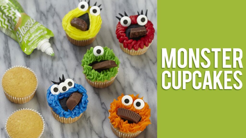 Vidéo monster cupcake decorations