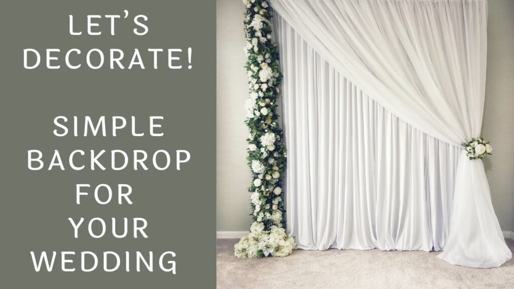 Vidéo simple wedding background decoration