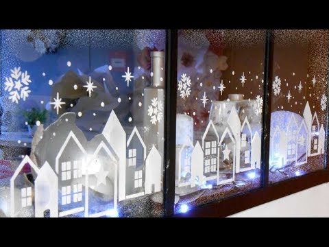 Vidéo decoration vitrine de noel a faire soi meme