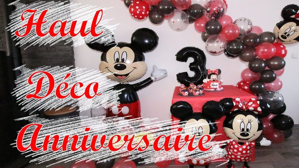 Vidéo decoration anniversaire aliexpress