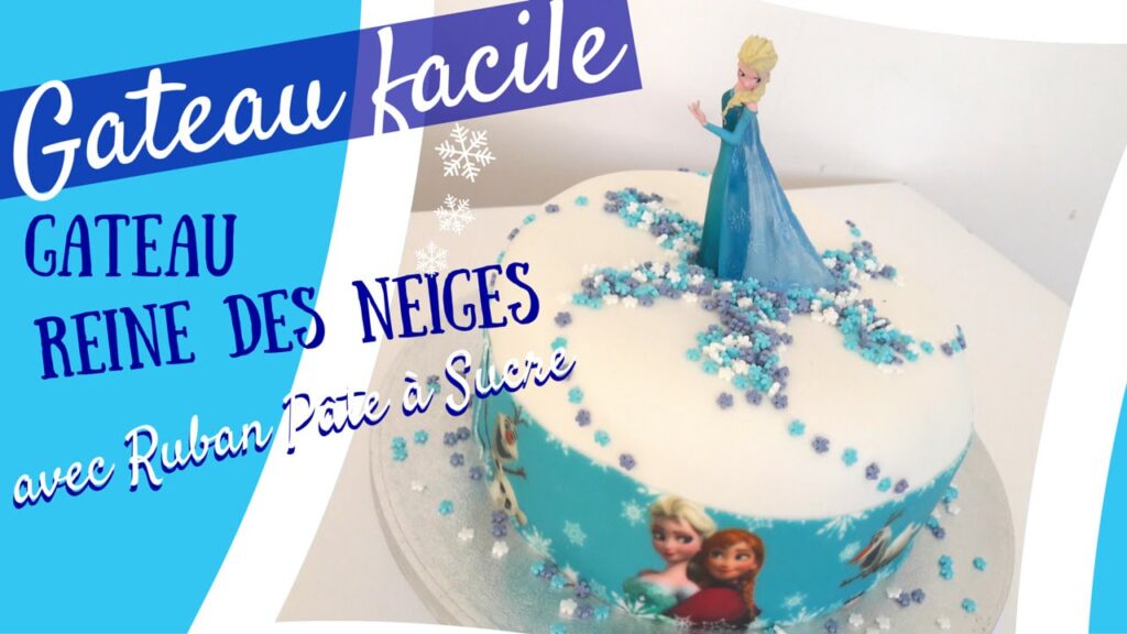 Vidéo decoration patisserie reine des neiges