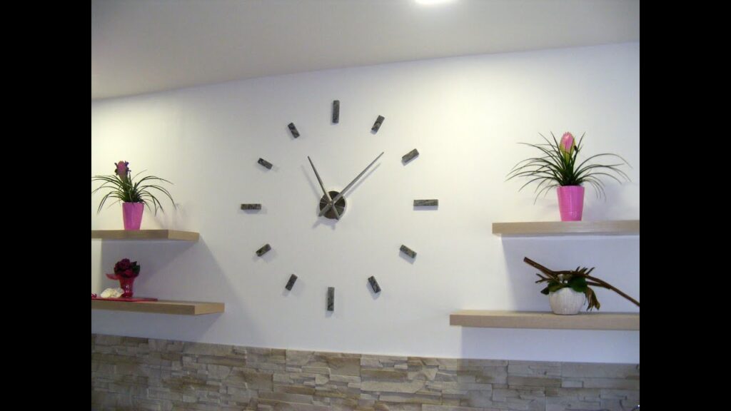 Vidéo horloge decoration salon