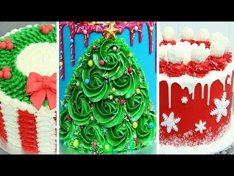 Vidéo christmas cake decorations to make