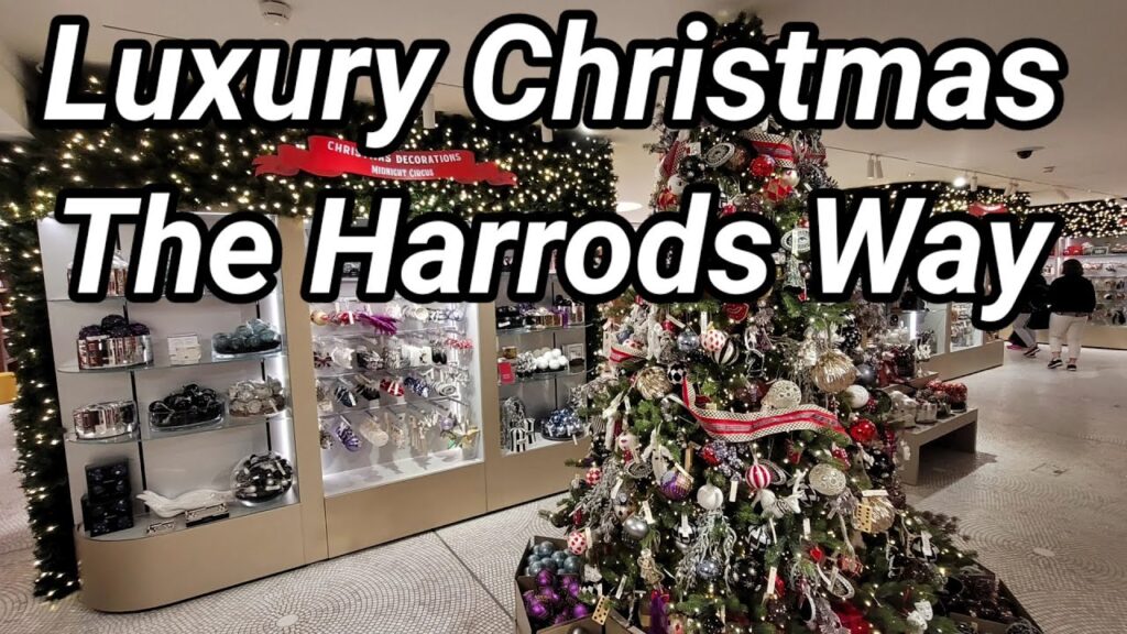 Vidéo harrods london christmas decorations