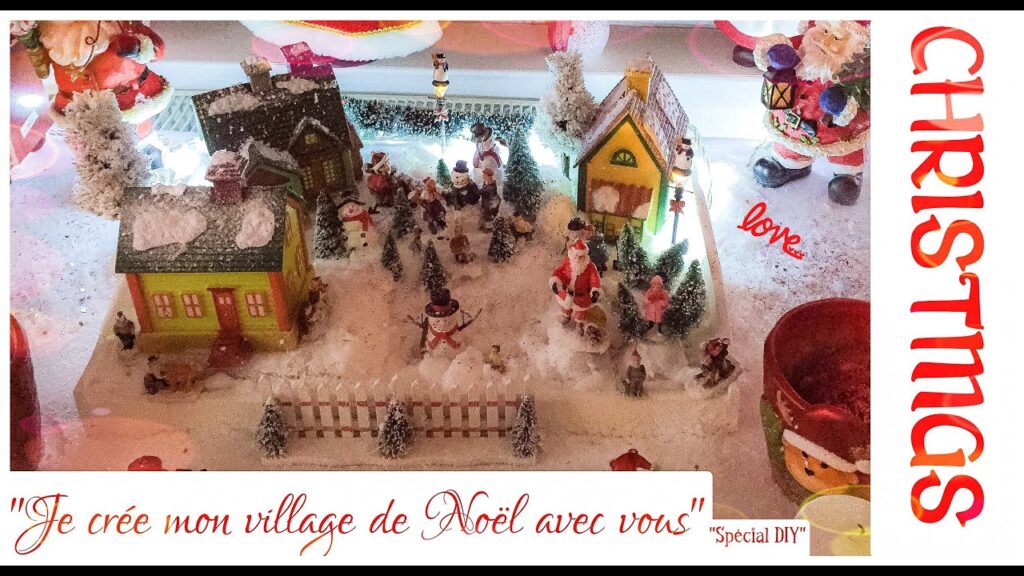 Vidéo village de noel decoration