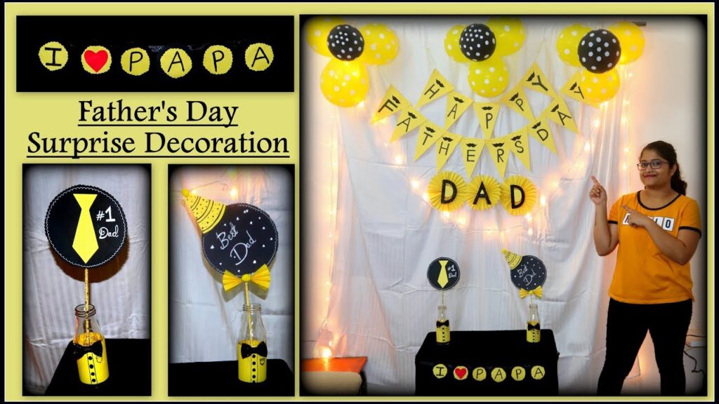 Vidéo dad decorations