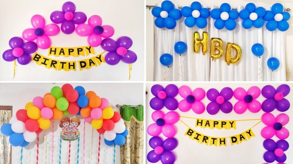 Vidéo birthday decoration pictures