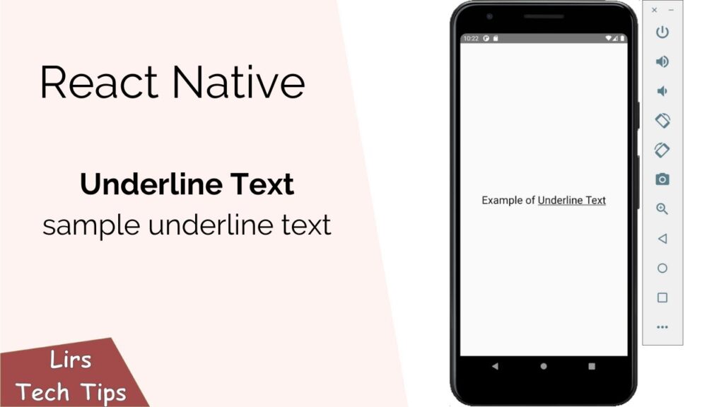 Vidéo react native text decoration underline