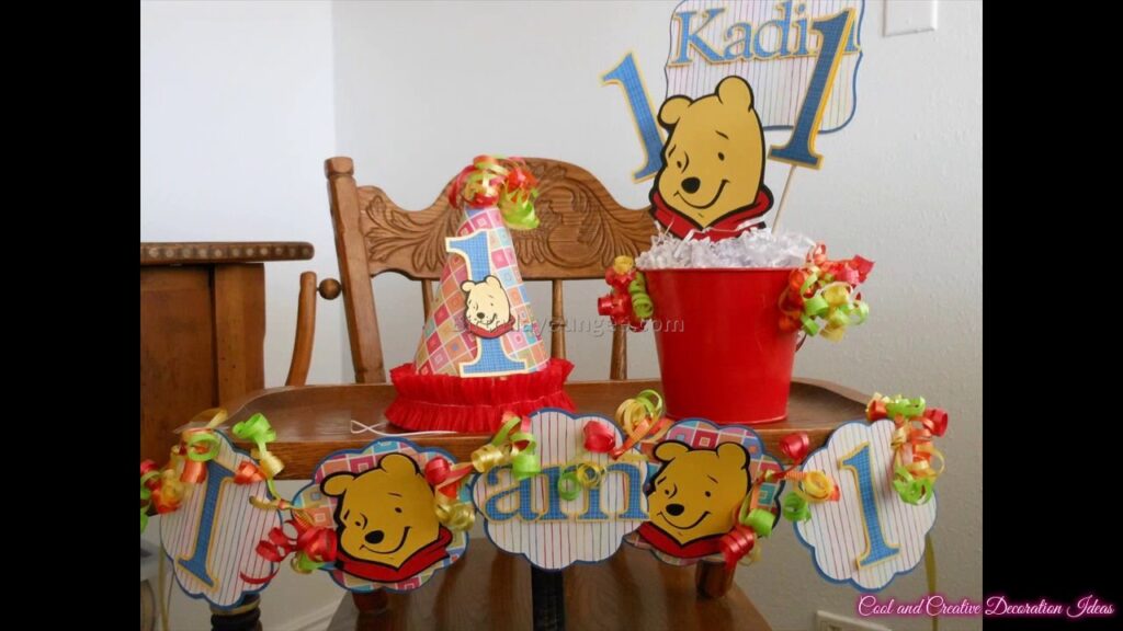 Vidéo winnie the pooh birthday decorations