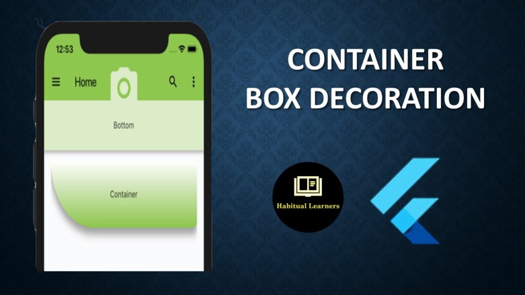 Vidéo flutter container box decoration