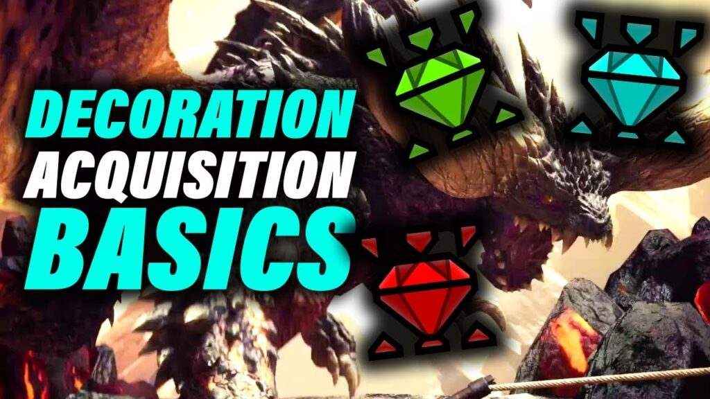 Vidéo monster hunter world how to get decorations you want