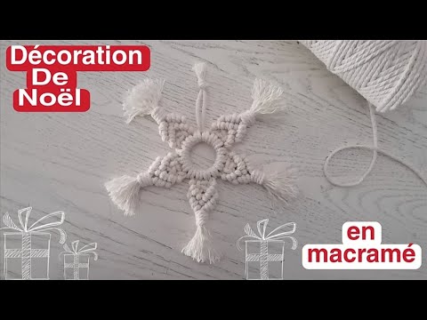 Vidéo decoration noel macramé