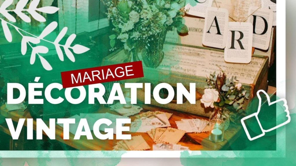 Vidéo decoration table mariage vintage