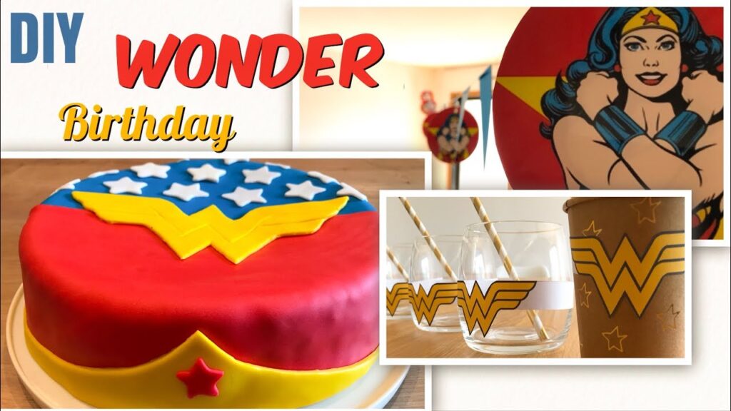 Vidéo decoration anniversaire wonder woman