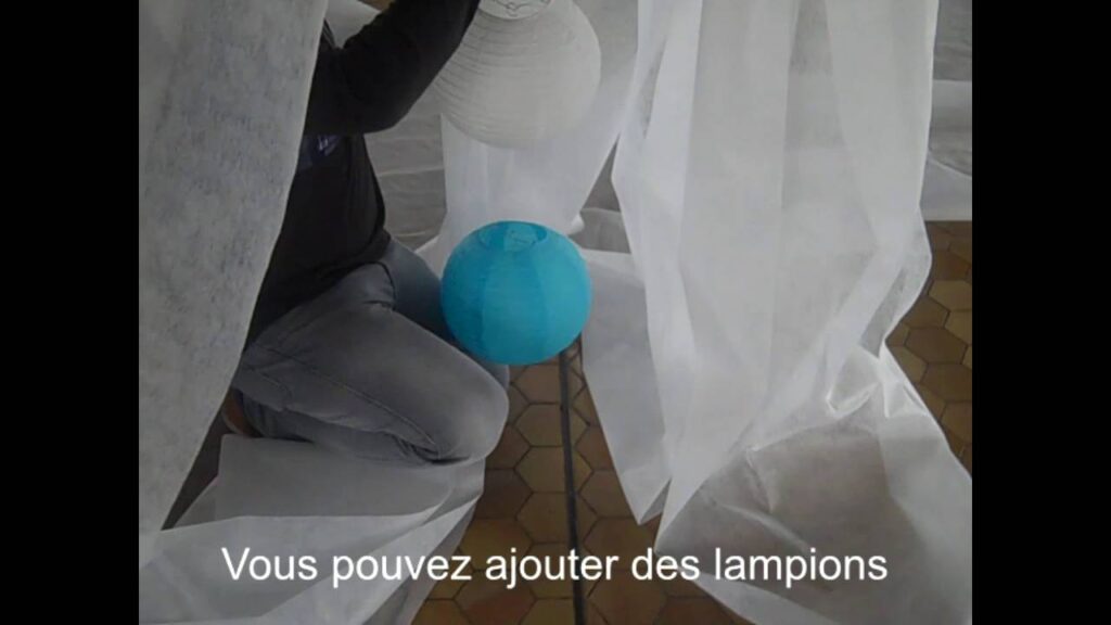 Vidéo decoration murale et plafond pour salle de mariage