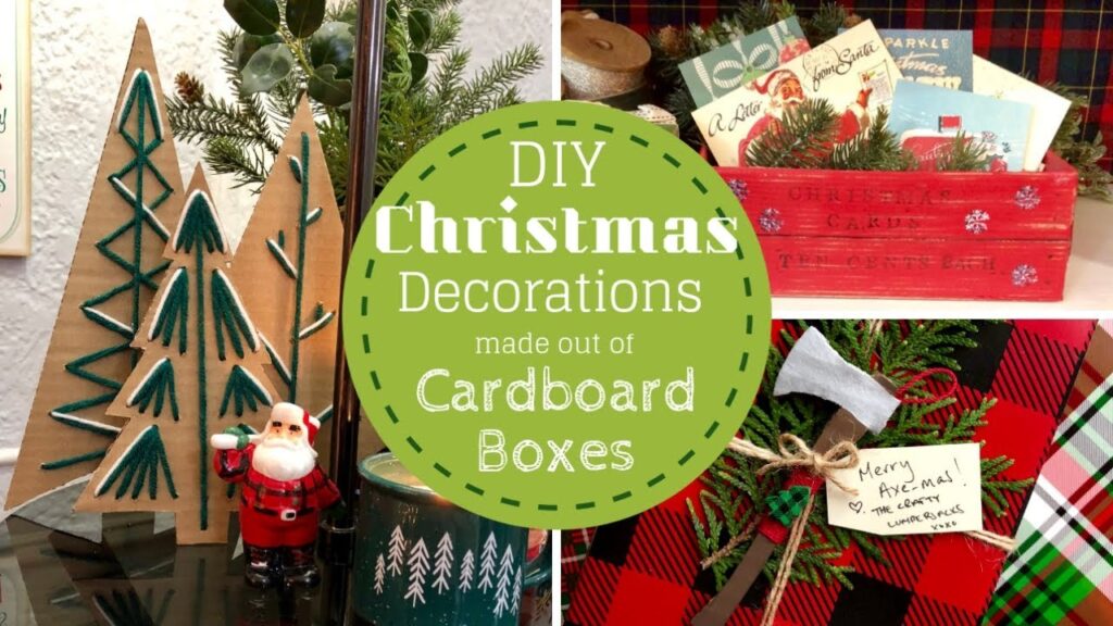 Vidéo cardboard christmas decorations