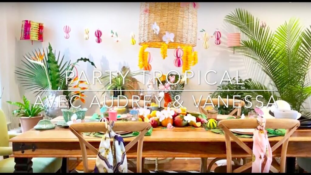 Vidéo decoration exotique pour anniversaire