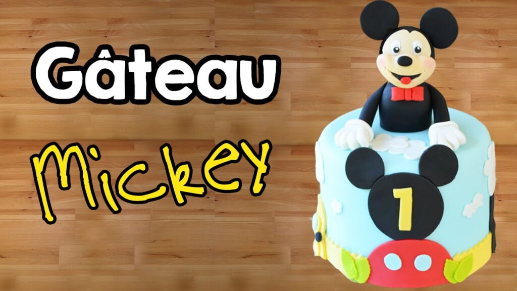 Vidéo decoration gateau mickey baby