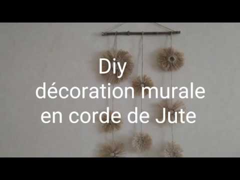 Vidéo decoration murale jute