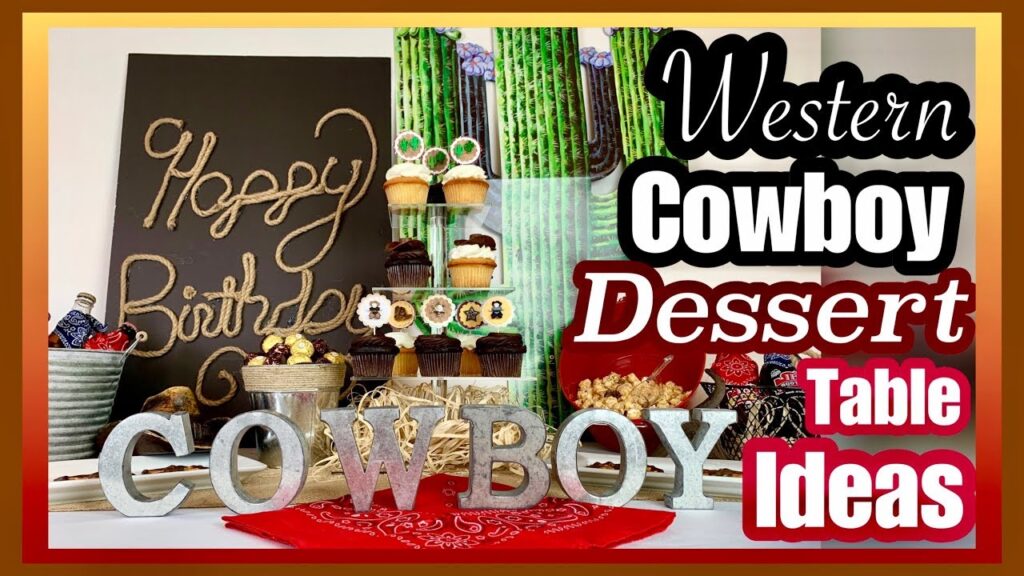 Vidéo decoration cowboy party