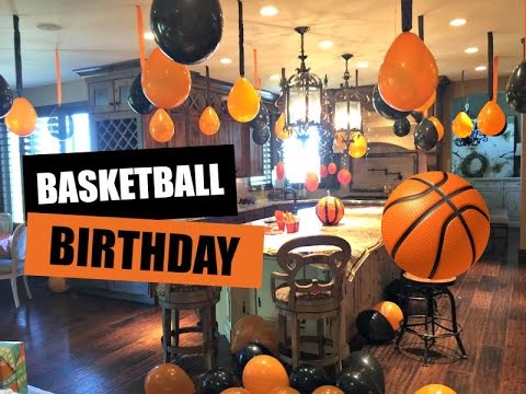 Vidéo decoration de table theme basket ball