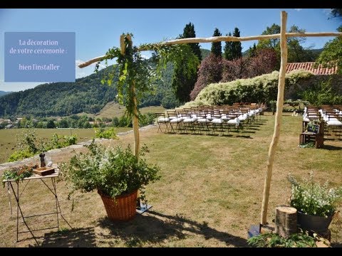 Vidéo mariage laique decoration