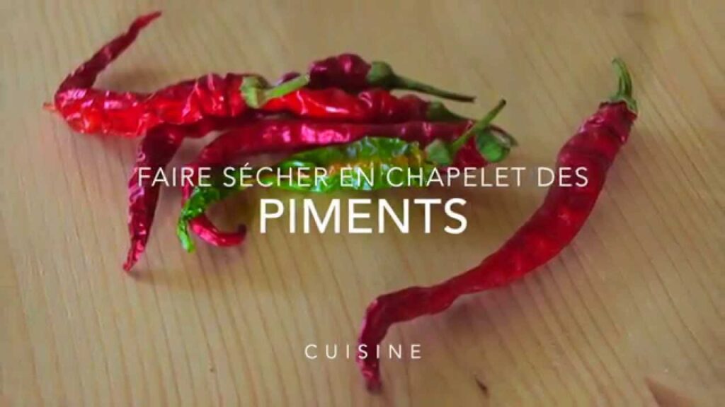 Vidéo piment d espelette decoration