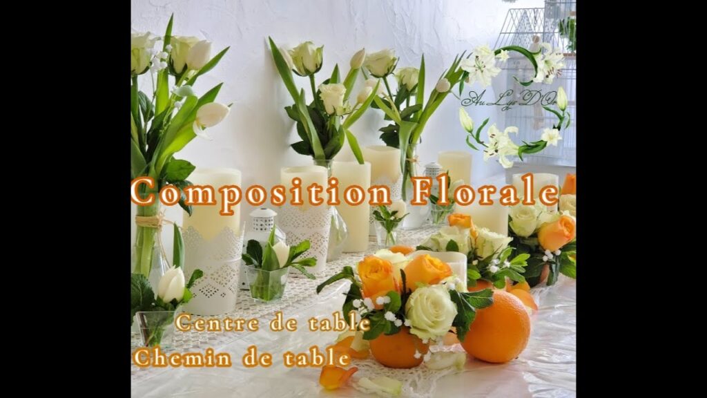 Vidéo decoration de fleurs pour table