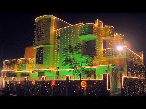 Vidéo house lighting decoration for wedding