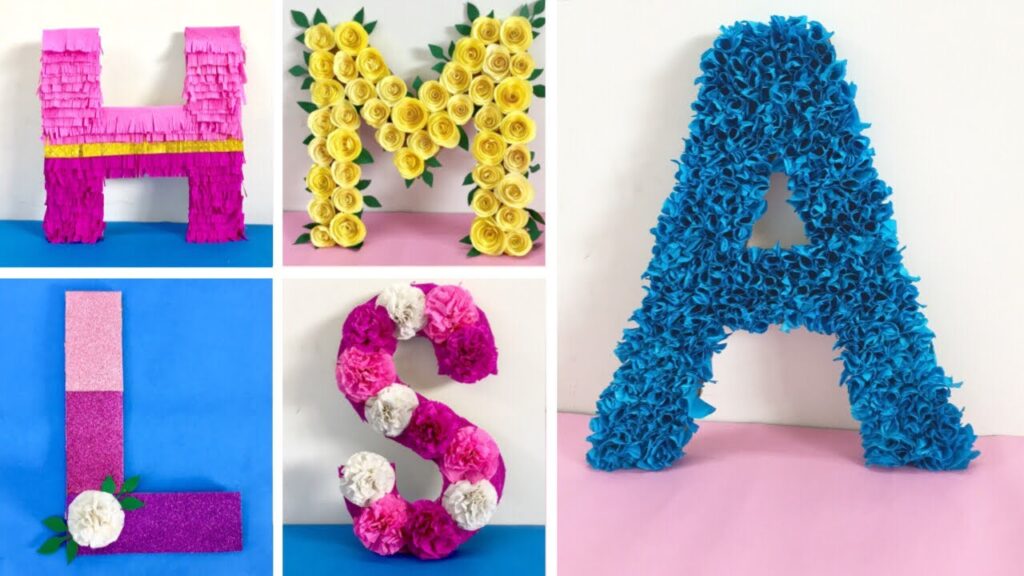 Vidéo alphabet decoration ideas