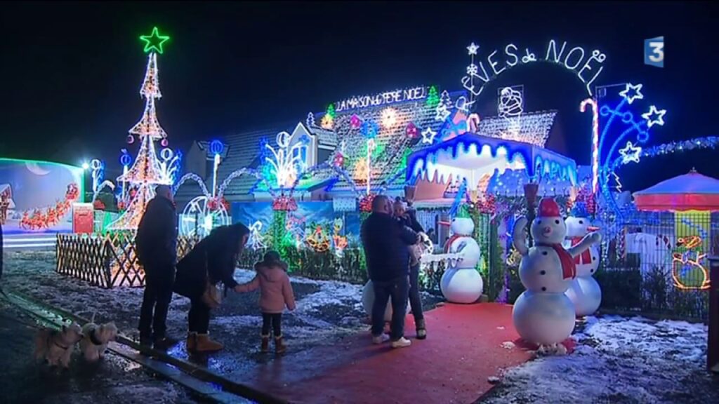 Vidéo pere noel decoration