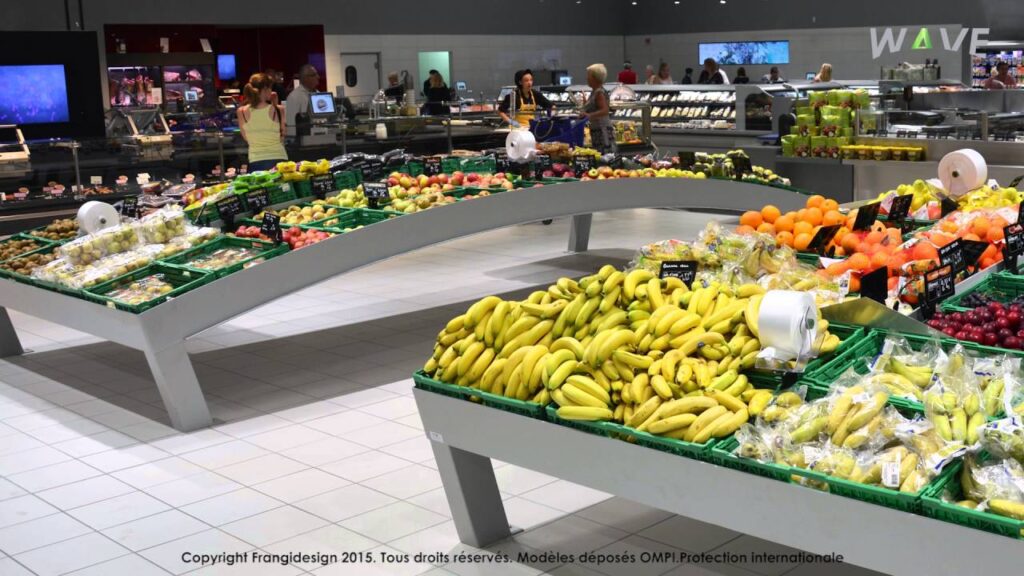 Vidéo decoration magasin fruits et legumes