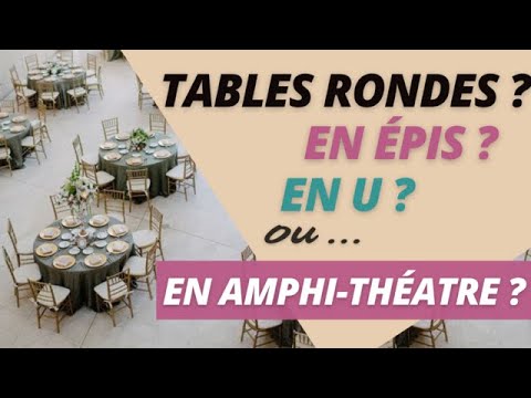 Vidéo decoration table ronde mariage