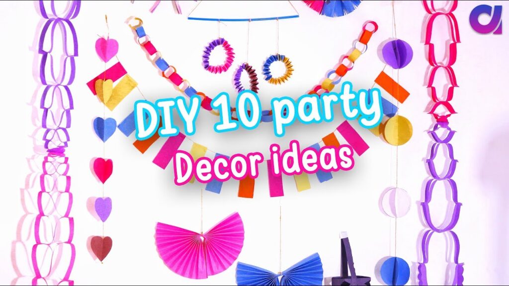 Vidéo diy birthday party decorations