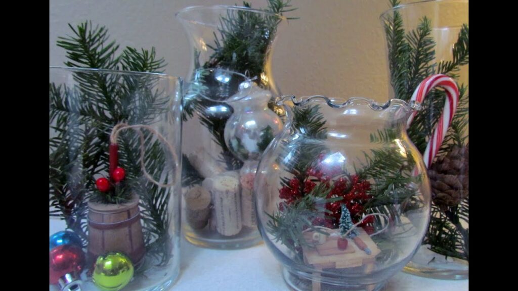 Vidéo christmas decorations glass bowls