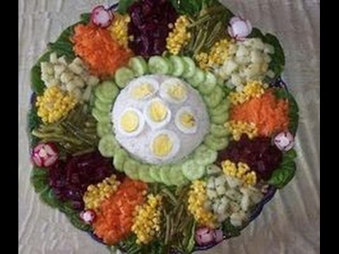 Vidéo decoration des salades avec photos