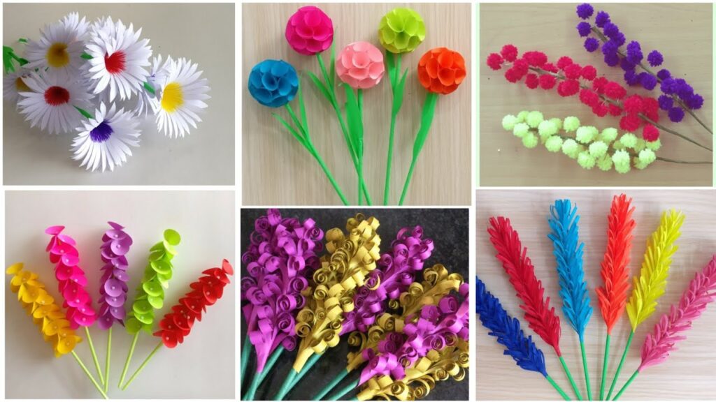 Vidéo paper craft flowers for decoration