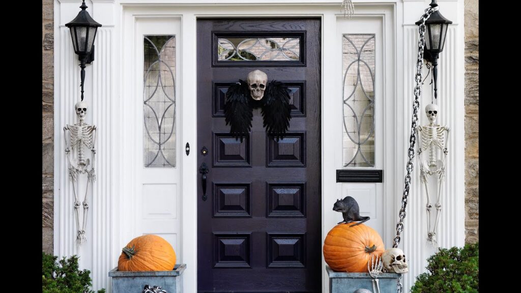 Vidéo halloween doorstep decorations