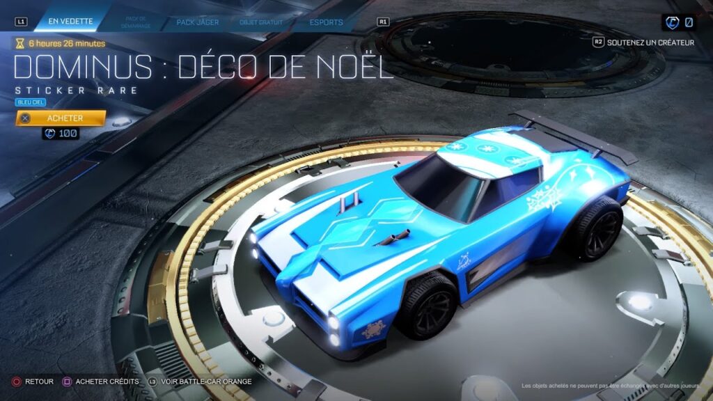 Vidéo decoration rocket league