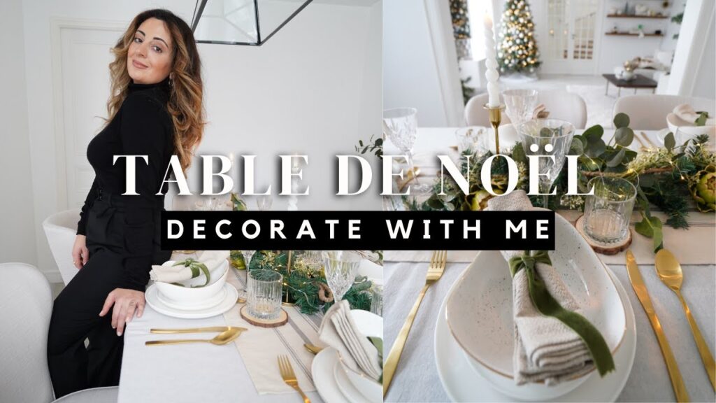 Vidéo decoration de table nature chic