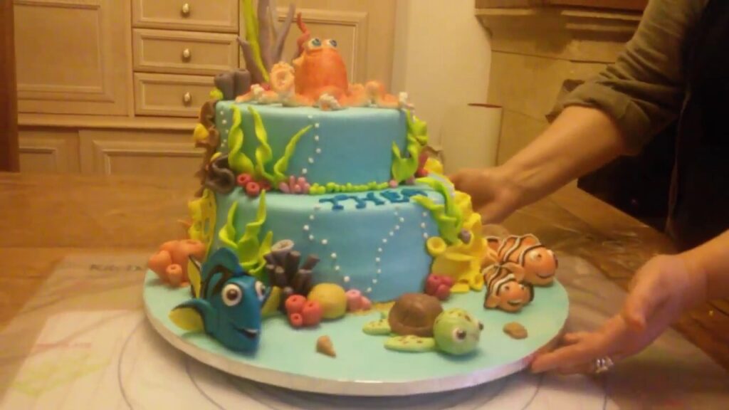 Vidéo decoration gateau dory