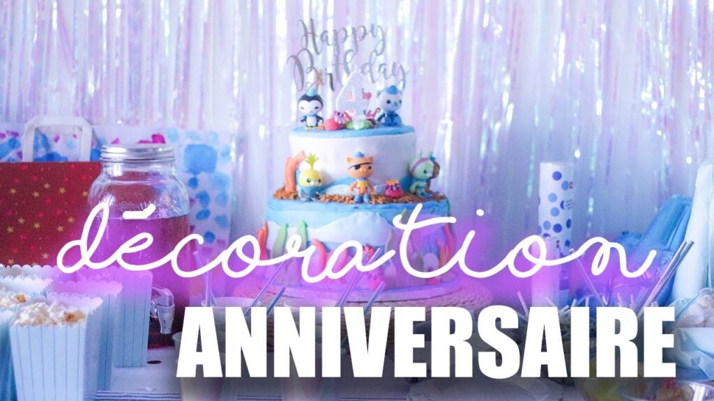 Vidéo decoration anniversaire theme marin