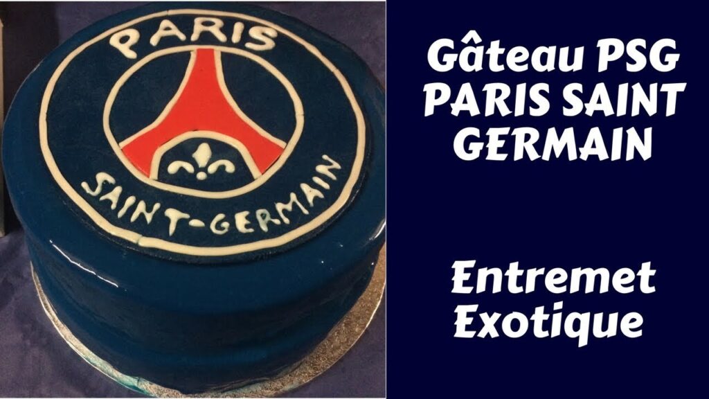 Vidéo decoration gateau anniversaire psg