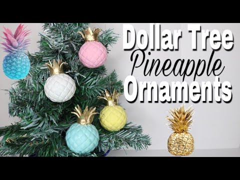 Vidéo pineapple xmas tree decorations